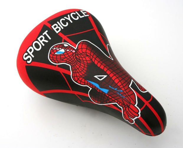 Spiderman Children's Bicycle Kids Comfort Saddle With Seat Post Clamp