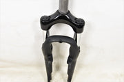 24" Suntour M100 Bike Suspension Fork 1 1/8” 166mm Threaded Steerer V Brake Black
