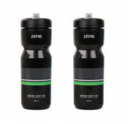 Zefal Sense 80 Black Soft 800ml Sports Water Bottle - Pack Of 2