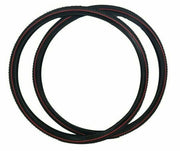 28 x 1 1/2 (40-635) Black Tyres Heavy Roadster Tread For Vintage Bikes Redline