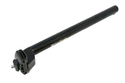 BIKE SEAT POST 25.4MM MICRO ADJUST LONG 350MM SADDLE STEM POST 13.5" BLACK