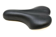 Adult Bike Saddle Mens Ladies Soft Seat ATB MTB Any Bicycle Seat Black White