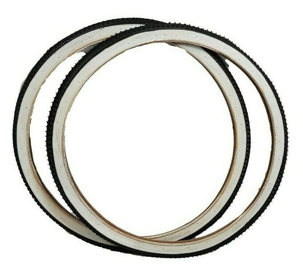 26 x 1 1/2 (40-584) Tyres With Roadster Tread For Vintage Bikes Black & White