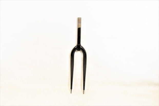 27” or 700c Bike Fork 25.4mm Black 190mm 1" Threaded Steerer Axle To Crown 400mm