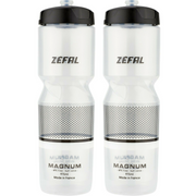 Zefal Magnum Pro Transparent 975ml Sports Water Bottle - Pack Of 2