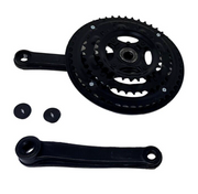 Black Steel Bicycle 28/38/48 Teeth 170mm Bike Triple Chain Set Chain Wheel