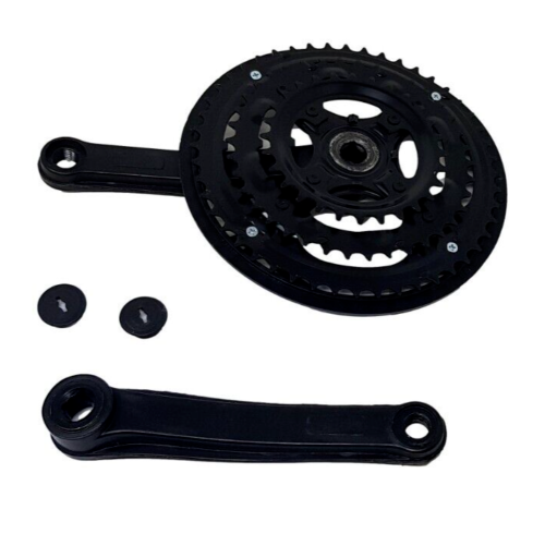 Black Steel Bicycle 28/38/48 Teeth 170mm Bike Triple Chain Set Chain Wheel