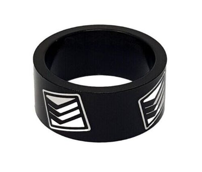 Bike Ahead Alloy Headset Threadless All Terra Spacers 1 1/8 (28.6mm) 15mm Black