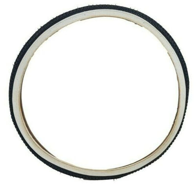 28 x 1 1/2 (40-635) Tyres Heavy Roadster Tread For Vintage Bikes Black & White