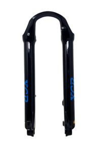 29 Boost Suntour XCR 34mm 15x110mm Lower Magnesium 29 Wheel Suspension Fork Legs With Blue Decals