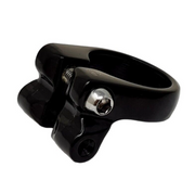 Alloy Black Bike Seat Clamp Saddle Bolt 31.8mm + Carrier Rack Mounts 40 Grams