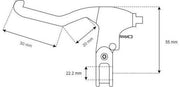 Black Pair 22.2mm Bike Kids Children's Caliper Brake Levers