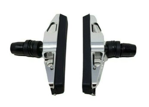Two Pairs Of CNC V Type Bike Brake Blocks With Smooth Dry Weather Pads SM-1374