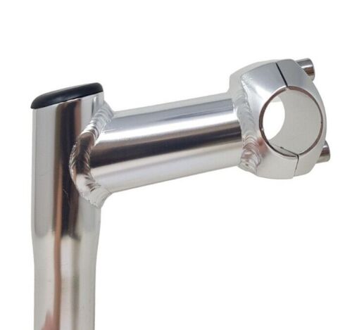 22.2mm Quill Bike Handlebar Stem 1" MTB Hybrid Bike Alloy Silver 90mm Reach