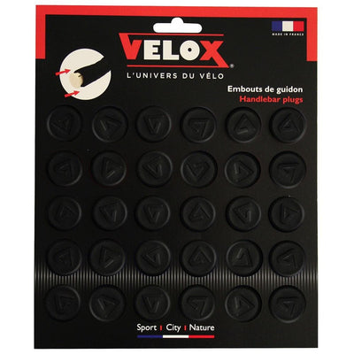 Velox Handlebar Plugs Black x30 Card