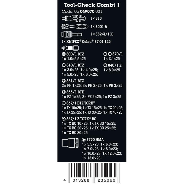 Wera Tools Tool-Check Combi 1