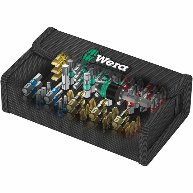 Wera Tools BitSafe BiTorsion Bit Set PZ/PH/SL BDC/BTZ 61pc