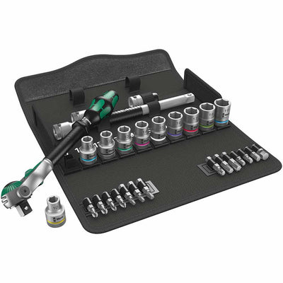Wera Tools 8100 Zyklop Speed Ratchet Set Sqr 1/2" Drive 28pcs