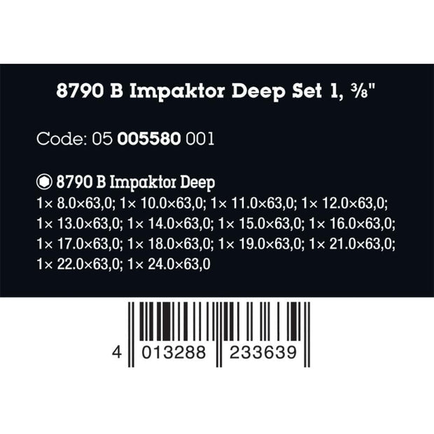 Wera Tools 8790 B Impactor Deep Impactor Set 1