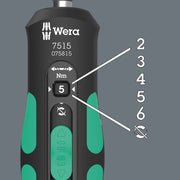Wera Tools 7515/16 Kraftform Safe Torq Spd Uni 1 2-6nm 16pc