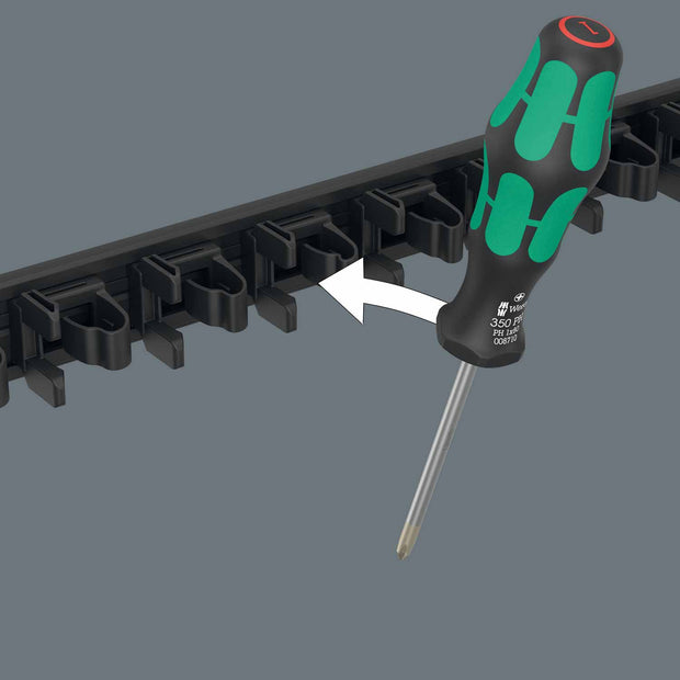 Wera Tools 9611 Mag Rail For Kraftform S Drivers 9pc (Empty)
