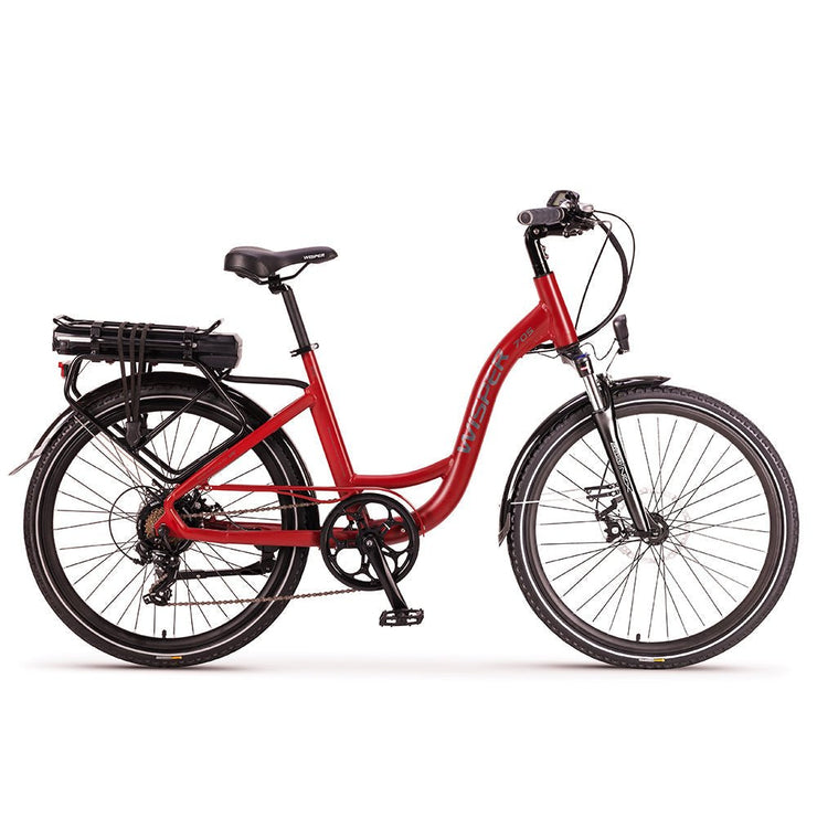 Wisper 705 26” Step-Through eBike - Red