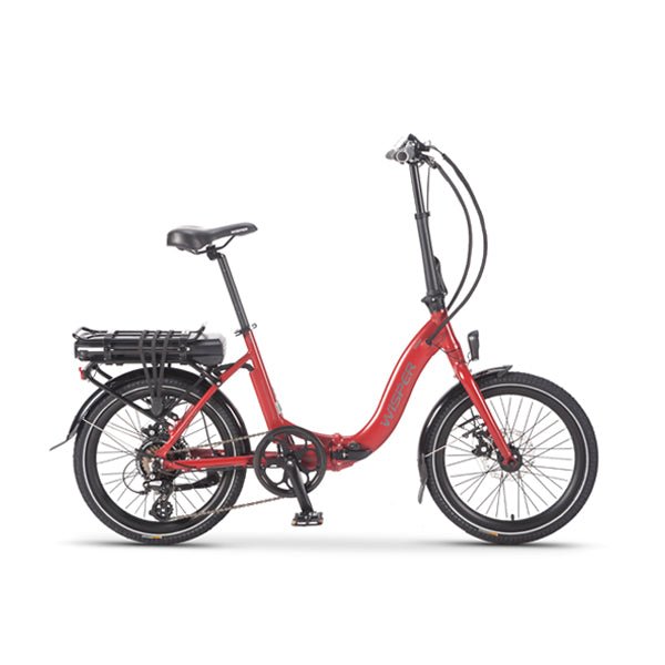Wisper 806 Folding Electric Bike - Red