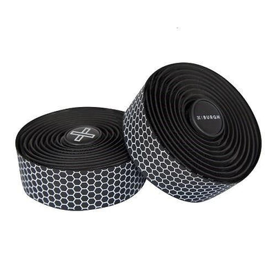 Burgh Cycling Hex Handlebar Tape, White Print